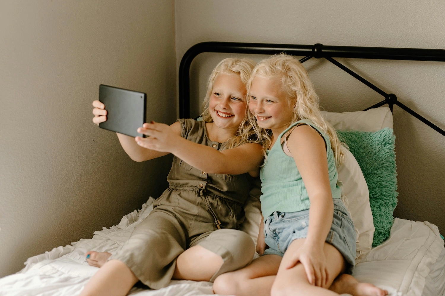 Girls taking a selfie
